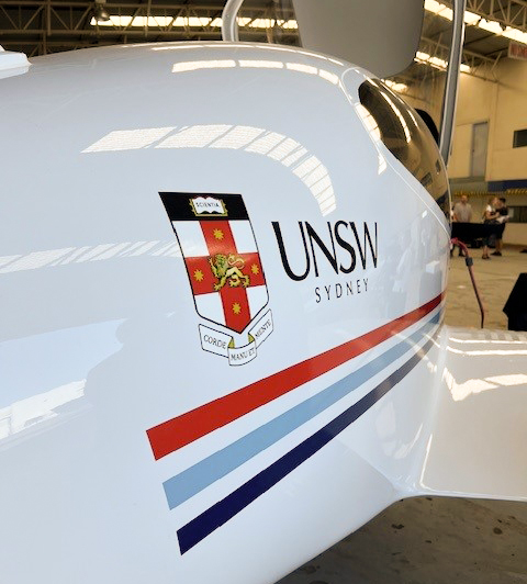 University of New South Wales (UNSW) livery on a DA40.